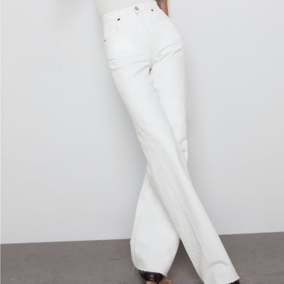 Zara Jeans Zara Wide Leg Full Length Jeans Poshmark
